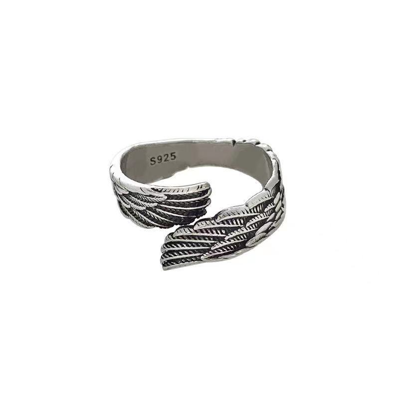 Silver Serenity Feather Ring